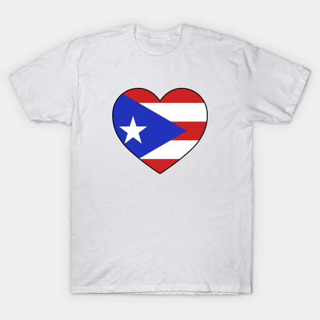 Heart - Puerto Rico T-Shirt by Tridaak